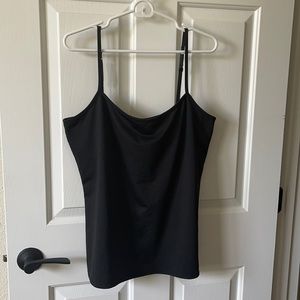 Women’s black spandex top